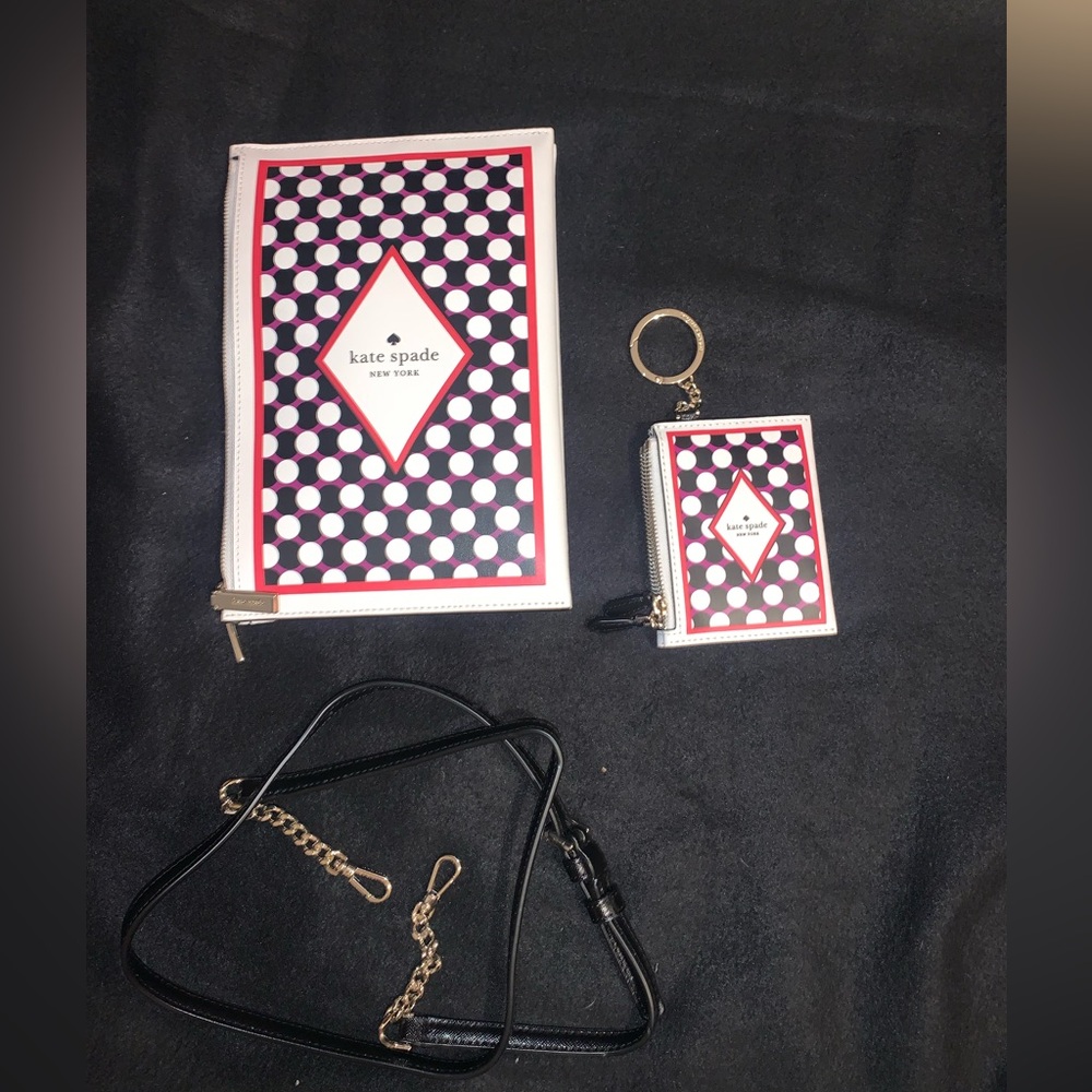 Kate Spade Queen Of Spades Crossbody w/ Matching Wallet